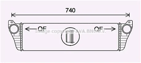 AVA DB Інтеркулер Vito 2.2CDI 10- AVA AVA COOLING MS4690
