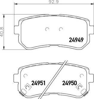 ="" Гальмівні колодки HYUNDAI//KIA i20 \'\'R \'\'05>> Nisshinbo ="NP6117"