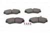 Комплект гальмівних колодок передн, CITROEN JUMPER I FIAT DUCATO PEUGEOT BOXER 1.9D-2.8D 02.94-09.09 BOSCH 0986424031 (фото 6)