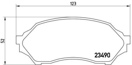 Фото гальмівні колодки дискові BREMBO P49027 Гальмівні колодки дискові BREMBO P49027