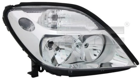 Фара Прав (H1/H7, електричн, без мотора, колір відбивача: хром) RENAULT SCENIC I 10.99-09.03 TYC 205973052