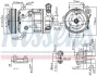 CHEVROLET Компресор кондиціонера VECTRA 2.2 02-, FIAT, OPEL NISSENS 89577 (фото 1)