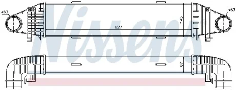 DB Інтеркулер W204 C180/350CDI 07- NISSENS 96597