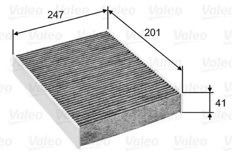 ="" Фільтр салону PORSCHE 718/911/Boxster/Cayman "2,0-4,0 "11>> Valeo ="715753"