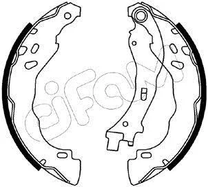 CITROEN Комплект барабанних колодок C-ELYSEE (DD_) 1.6 BlueHDi 100 14-16, PEUGEOT 208 I (CA_, CC_) 1.6 BlueHDi 100 15-19 CIFAM 153-544
