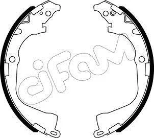 VW Комплект барабанних колодок AMAROK (2HA, 2HB, S1B, S6B, S7A, S7B, AGD) 2.0 BiTDI 10-12 CIFAM 153-529 (фото 1)