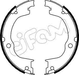 OPEL Комплект барабанних колодок ANTARA A (L07) 2.4 4x4 10-15 CIFAM 153-317
