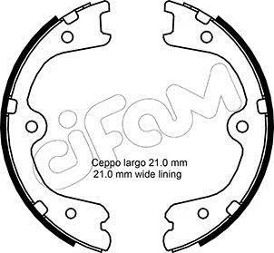 INFINITI Комплект барабанних колодок FX 35 03-08, NISSAN MURANO II (Z51) 3.5 07-14 CIFAM 153-297