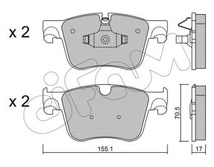 CITROEN Колодки гальмівні передні C4 Grand Picaasso, C4 Picasso, PEUGEOT 308 CIFAM 822-985-0