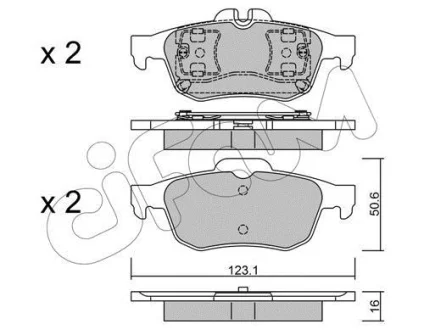 RENAULT Комплект гальмівних колодок задній LATITUDE (L70_) 1.5 dCi (L70R, L731) 10- CIFAM 822-974-0