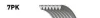 GATES 7PK1043 (8653-10179)  Ремінь (поліклиновий) GATES MICRO-V HORIZON 7PK1043