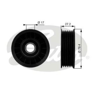 (7803-21009) Обвідний ролик DRIVEALIGN MV IDLER Gates T38009