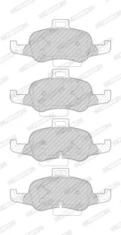 Комплект гальмівних колодок передн, AUDI TT 2.0/2.0D 07.14- FERODO FDB4996