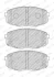 Комплект гальмівних колодок передн, HYUNDAI CRETA, KONA, KONA/SUV KIA CERATO IV 1.0-2.0 01.16- FERODO FDB5038 (фото 1)