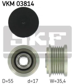 Фото муфта обгінна генератора SKF VKM 03814 Муфта обгінна генератора SKF VKM 03814