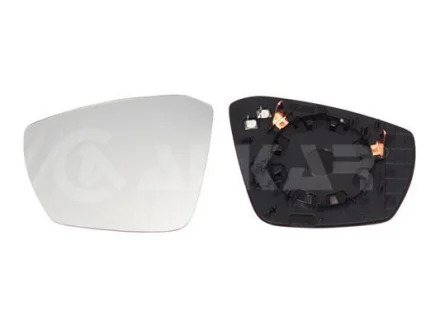 Скло дзеркала (з підігрівом) Skoda Octavia 12-21/VW T-Roc/T-Cross 17- (L) ALKAR 6431531