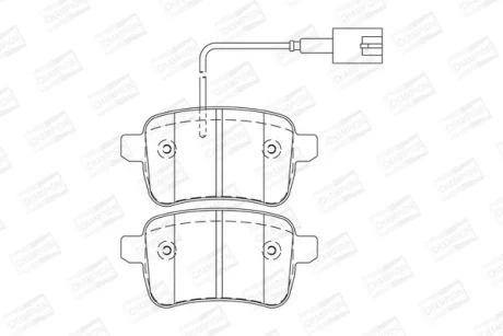 Фото 1 - alfa romeo к-т задніх гальм. колодок giulietta 1,4-1,6 10- CHAMPION 573349CH ALFA ROMEO К-т задніх гальм. колодок Giulietta 1,4-1,6 10- CHAMPION 573349CH (фото 1)