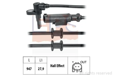 Датчик ABS DB Sprinter 06- EPS 1.960.203