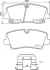 Комплект гальмівних колодок задн , HYUNDAI H350 2.5D 04.15- TEXTAR 2241801 2241801