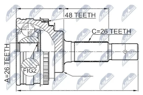 Шрус Nty NPZTY003