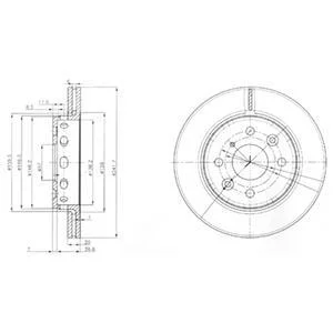 Гальмiвнi диски Delphi BG3074