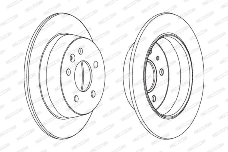 Гальмівний диск FERODO DDF861C