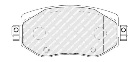 Комплект гальмівних колодок з 4 шт. дисків FERODO FDB5104