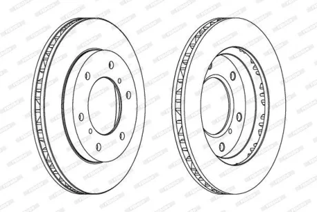 Гальмівний диск FERODO DDF1384C