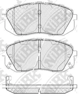 Колодки дискового тормоза NiBK PN0052