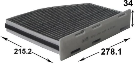 Фильтр воздушный кондиционера (салона) JS ASAKASHI AC0119CL