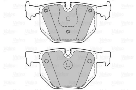 Комплект гальмівних колодок, дискове гальмо Valeo 598411