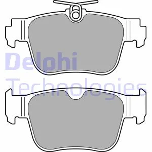 Комплект гальмівних колодок задн, AUDI A3, A3 ALLSTREET CUPRA FORMENTOR, LEON, LEON SPORTSTOURER, TERRAMAR FORD TOURNEO CONNECT V761 NADWOZIE WIELKO 1.0-2.5 07.19- Delphi LP3669 (фото 1)