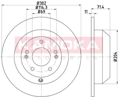 Гальмiвнi диски KAMOKA 103182