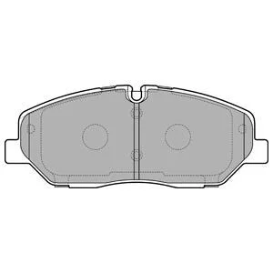 Комплект гальмівних колодок передн, HYUNDAI H350 2.5D 04.15- Delphi LP3294