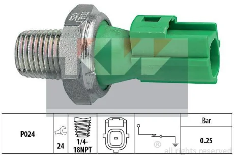 Датчик тиску масла (аналог EPS 1.800.146/Facet 7.0146) Kw 500 146