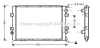 AVA RENAULT Радіатор системи охолодження двигуна MASTER PRO 2.8 05- AVA AVA COOLING RTA2264 (фото 1)