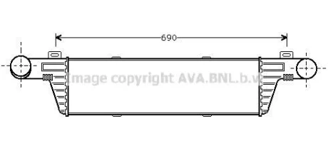 AVA DB Інтеркулер W210 2.0/2.9TD AVA AVA COOLING MSA4224