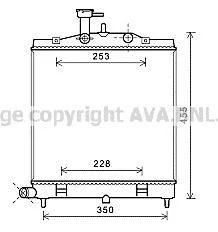 Фото 1 - ava kia радіатор системи охолодження двигуна picanto i 1.0-1.1 04- ava AVA COOLING KA2172 AVA KIA Радіатор системи охолодження двигуна PICANTO I 1.0-1.1 04- AVA AVA COOLING KA2172 (фото 1)