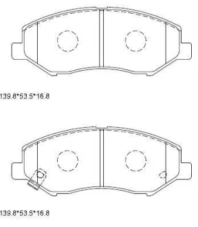 Колодки дискового тормоза Asimco KD1709