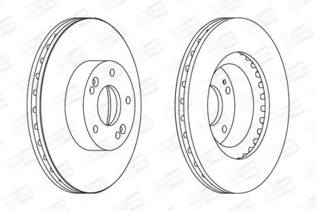 HYUNDAI диск гальмівний передн.Tucson,ix35,Kia CHAMPION 562755CH