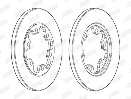 FORD диск гальм. задн. TRANSIT 15- Jurid 563139JC (фото 1)