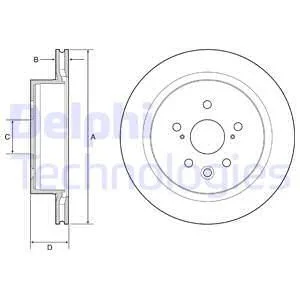 Гальмiвнi диски Delphi BG4962C
