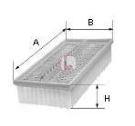 Фільтр повітряний Chevrolet Cruze/Orlando 1.6/1.8 09-/Opel Astra J 1.4-1.6 16V 09-15 SOFIMA S 3422 A