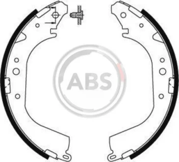 Комплект гальмівних колодок A.B.S. A.B.S. 8581 (фото 1)