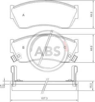 Комплект гальмівних колодок A.B.S. A.B.S. 36656 (фото 1)