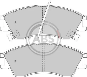 Комплект гальмівних колодок A.B.S. A.B.S. 36738