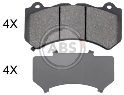 Фото 1 - комплект гальмівних колодок A.B.S. A.B.S. 35013 Комплект гальмівних колодок A.B.S. A.B.S. 35013 (фото 1)