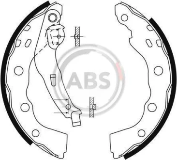 Комплект гальмівних колодок A.B.S. A.B.S. 9088 (фото 1)