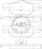 Комплект гальмівних колодок A.B.S. 37255 37255