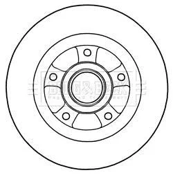 Гальмiвнi диски з пiдшипником BORG&BECK BORG & BECK BBD5968S